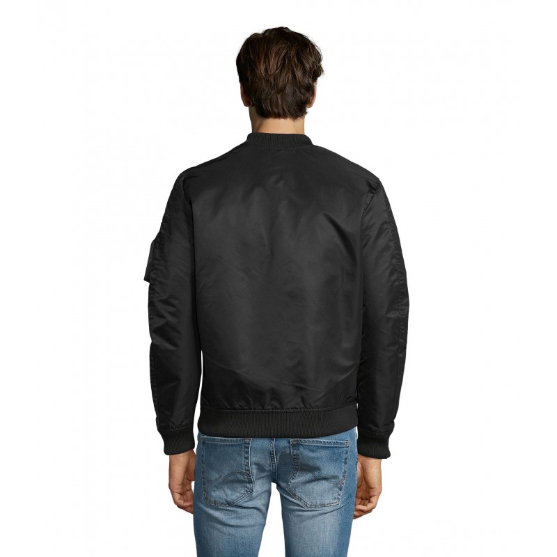 Sol's - Bombers unisexe fashion REBEL - Noir
