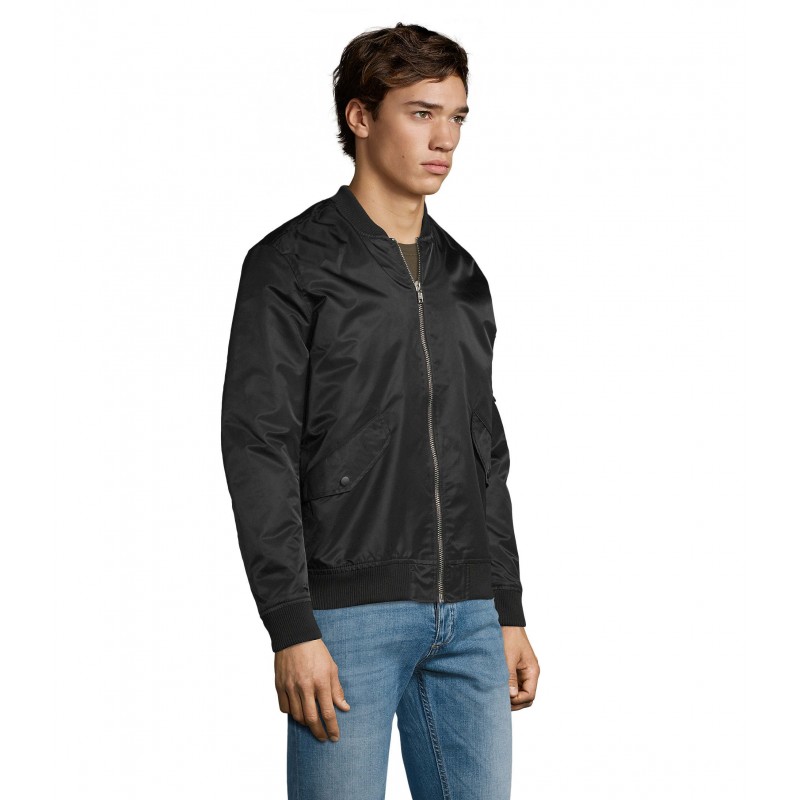 Sol's - Bombers unisexe fashion REBEL - Noir