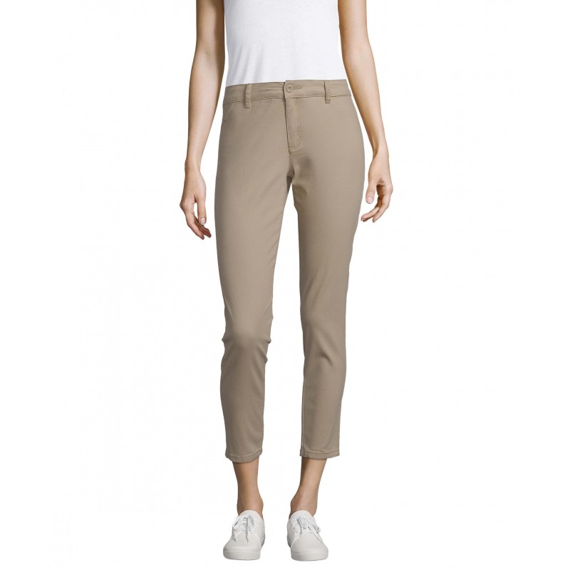 Sol's - Pantalon femme 7/8 JULES WOMEN - Châtaigne