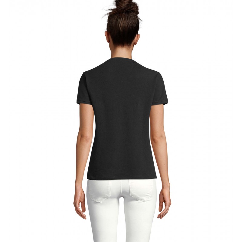 Neoblu - Tee-shirt en coton piqué unisexe LORIS - Noir Profond