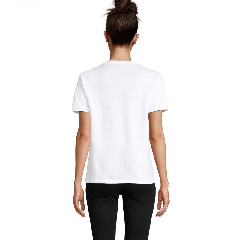 Neoblu - Tee-shirt en coton piqué unisexe LORIS - Blanc Optique