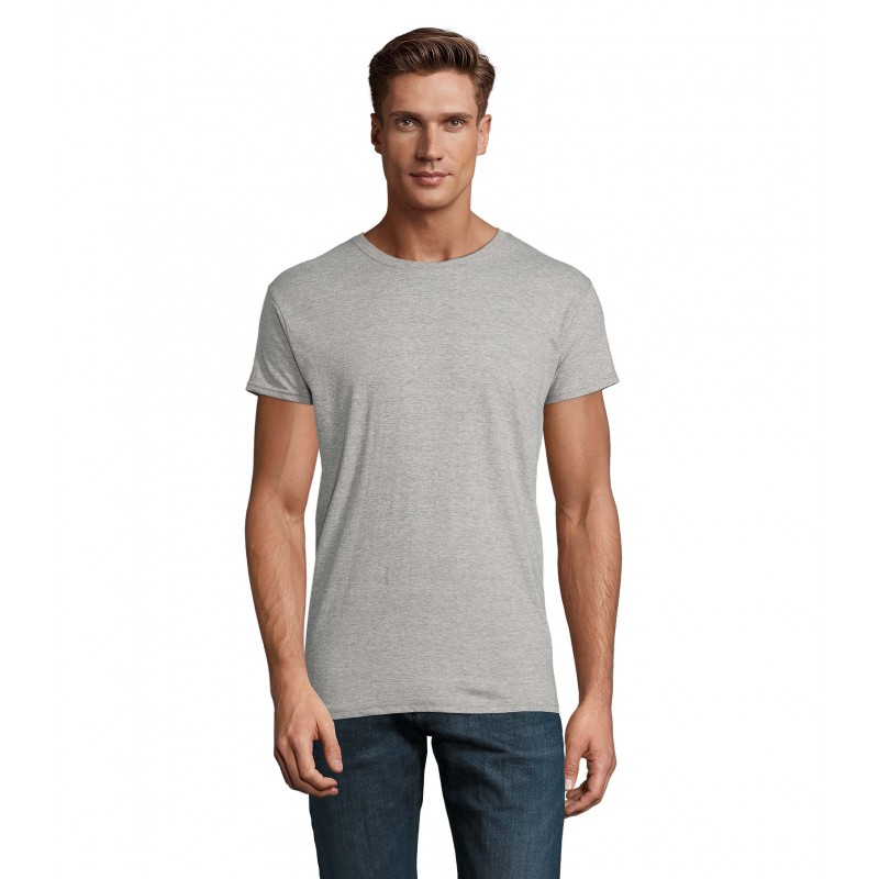 Sol's - Tee-shirt unisexe col rond ajusté EPIC - Gris Chiné