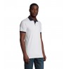 Sol's - Polo unisexe PRINCE - Blanc / French Marine