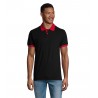 Sol's - Polo unisexe PRINCE - Noir / Rouge