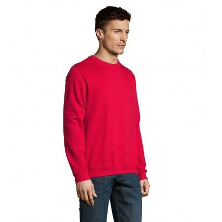 Sol's - Sweat-shirt unisexe col rond NEW SUPREME - Rouge