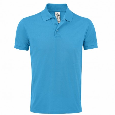 Sol's - Polo homme polycotton PRIME MEN Aqua