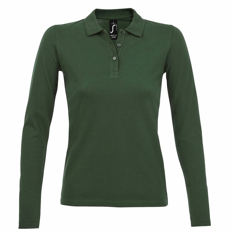 Sol's - Polo piqué manches longues femme PERFECT LSL WOMEN