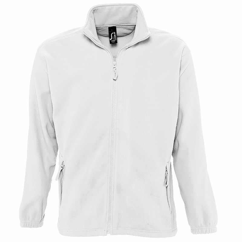Sol's - Veste micropolaire zippée homme NORTH - Blanc