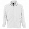 Sol's - Veste micropolaire zippée homme NORTH - Blanc