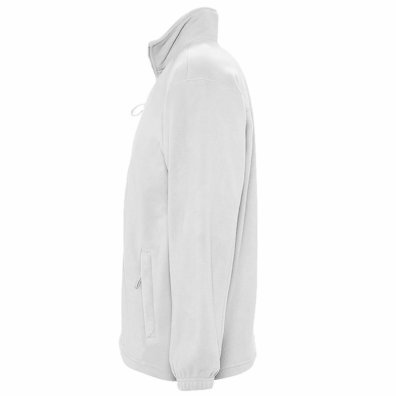 Sol's - Veste micropolaire zippée homme NORTH - Blanc