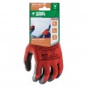 Coverguard - Gants EUROLITE 13L850 polyester rouge paume enduite latex noir (J13 CAR)