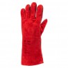 Coverguard - Dénomination couleur Gants croûte vachette rouge doublé molleton CAR (EUROWELD 2631)