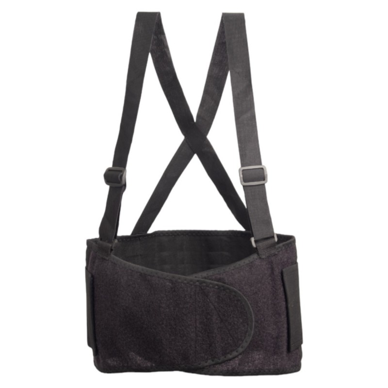 Coverguard - Ceinture lombaire couleur Noir LUMBAR BELT (Bretelles élastiquées + Scratch)