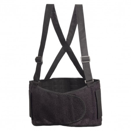Coverguard - Ceinture lombaire couleur Noir LUMBAR BELT (Bretelles élastiquées + Scratch)