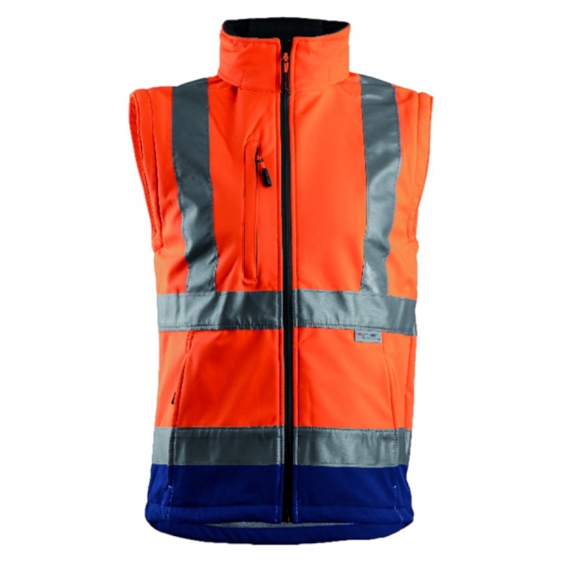 Coverguard - Veste softshell 2/1 - STATION - Orange HV/Marine (Conditionnement)