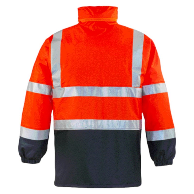 Coverguard - Parka de pluie Orange HV/Marine HARBOR (Conditionnement)