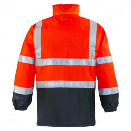 Coverguard - Parka de pluie Orange HV/Marine HARBOR (Conditionnement)