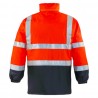 Coverguard - Parka de pluie Orange HV/Marine HARBOR (Conditionnement)