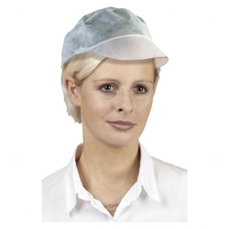 Coverguard - Casquette à visière blanche (100 pcs) CAP