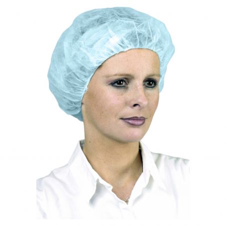 Coverguard - Charlotte ronde polypro bleue d.53 cm (100 pcs) BOUFFANT CAP