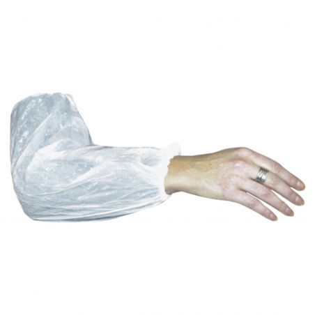 Coverguard - Manchette polyéthylène blanche 40 cm (100 pcs) - POLYETHYLENE SLEEVE