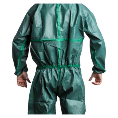 Coverguard - Combinaison Microporeux 65g2 Type 4/5/6 EN14126 verte (4M42 COVERALL)