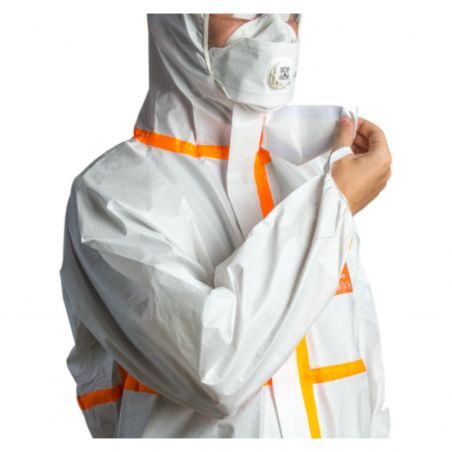 Coverguard - Combinaison Microporeux 4M40 COVERALL (65g2Type 4/5/6, EN14126 blanche)