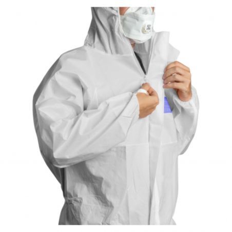 Coverguard - Combinaison Microporeux blanche 5M30 COVERALL (65g/m2 avec capuche, Type 5&6, EN14126)