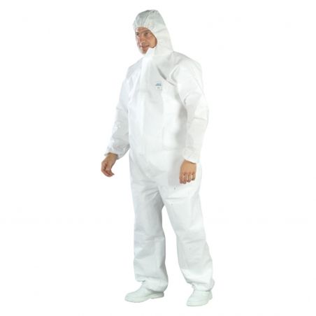 Coverguard - Combinaison 'SMS' 65g/m2 avec capuche, blanche (Conditionnement) White SMS