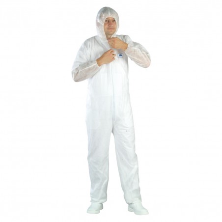 Coverguard - Combinaison SPP 40g/m2 avec capuche, blanche (WHITE SPP COVERALL)