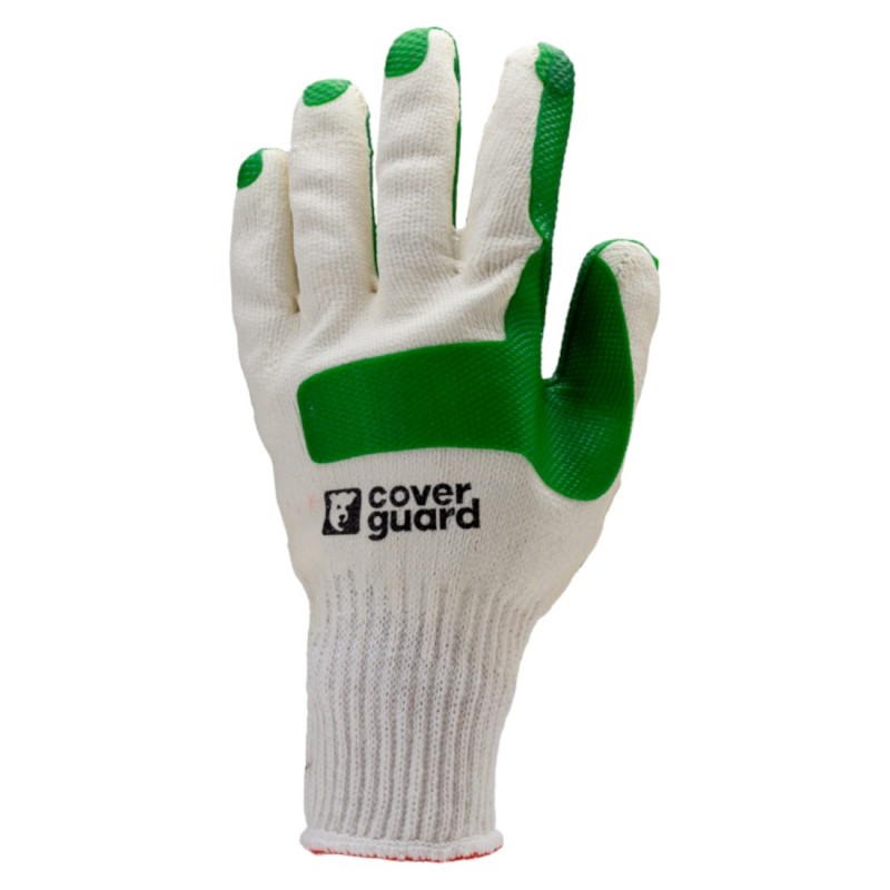 Coverguard - Gants blanc latex vulcanisé vert EUROSTRONG 3840 (Conditionnement)