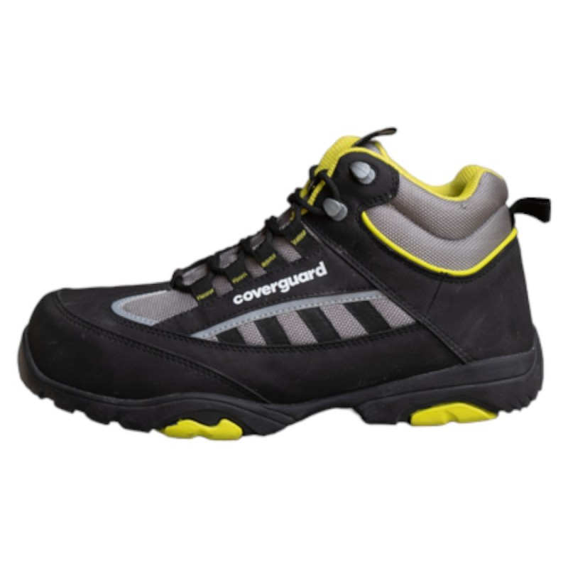 Coverguard - Chaussures de sécurité TEKTITE Basse Maille et PU Gris/Noir/Jaune (S1P)