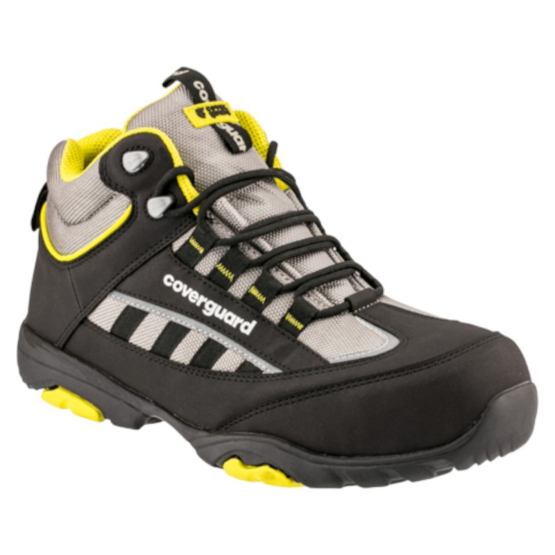 Coverguard - Chaussures de sécurité TEKTITE Haute Maille et PU Gris/Noir/Jaune S1P (Conditionnement)