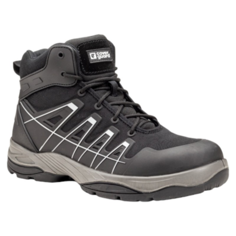 Coverguard - Chaussures de sécurité SCHORL Haute Maille Noire/réfléchissante S3 (Conditionnement)