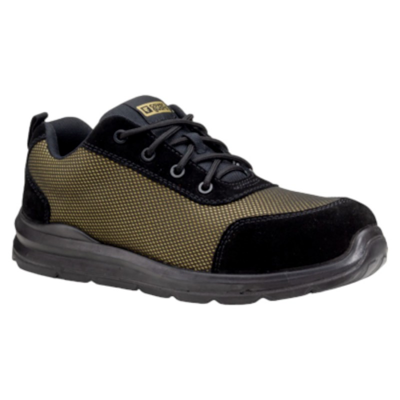 Coverguard - Chaussures de sécurité GOLD Basse Femme Maille Noire/Or S1P ESD (Conditionnement)