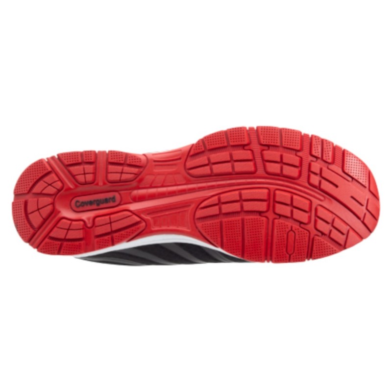Coverguard - Chaussures de sécurité GALAXITE Basse Maille Noir Rouge S1P ESD HRO (Conditionnement)