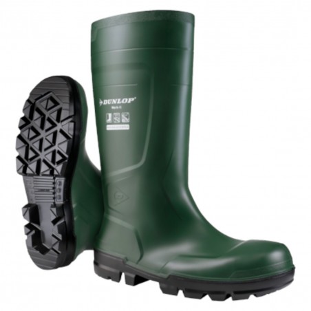 Coverguard - Dunlop bottes sécurité Work-it S5 PVC verte (Conditionnement) - WORK IT