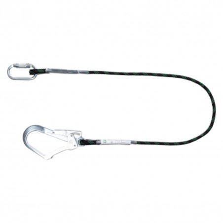 Coverguard - Longe de retenue corde tressée avec connecteur acier ouverture 50mm TILIA 1,5 m (TILIA)