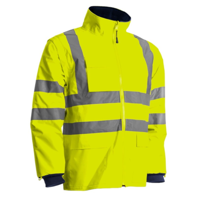 Coverguard - Parka 4/1 Jaune HV/Vert KANATA (Conditionnement)