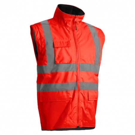 Coverguard - Parka 4/1 KANATA Rouge HV/Gris (Conditionnement)