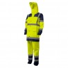 Coverguard - Ensemble de pluie - HYDRA - Jaune HV/Marine (Parka: 300D Oxford 100% PES enduit PU + Doublure mesh Pantalon: 300D
