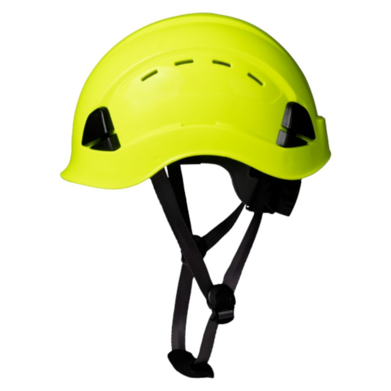 Coverguard - Casque de travail en hauteur jaune fluo ALTAI WIND (coque ABS et jugulaire 3 points, EN397 / LD / -30°)