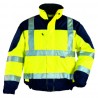 Coverguard - Blouson AIRPORT Jaune HV/Marine (300D Oxford 100% PES enduit PU + Matelassage 160g/m2)