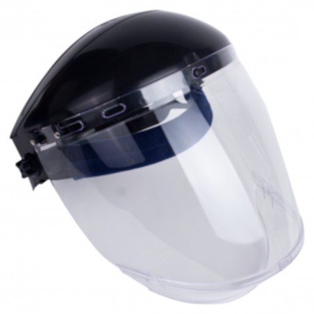 Coverguard - Visière VISIFLEX sphérique mentonnière intégrée incolore polycarbonate/ABS (VISIFLEX ROUNDED)