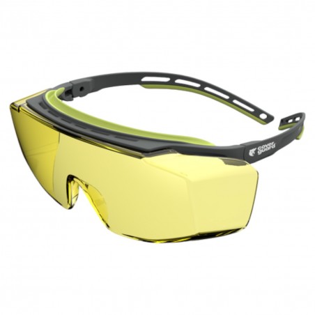Coverguard - SURLUNETTES TIGER HIGH OTG POLYCARBONATE JAUNE (Conditionnement)