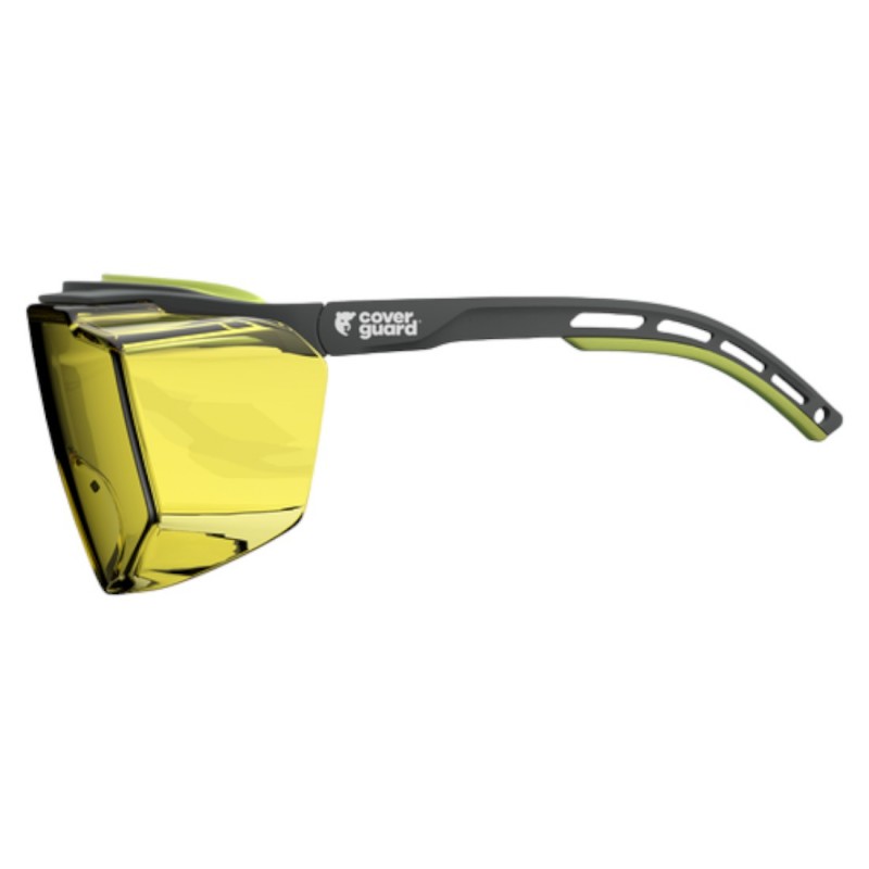 Coverguard - SURLUNETTES TIGER HIGH OTG POLYCARBONATE JAUNE (Conditionnement)