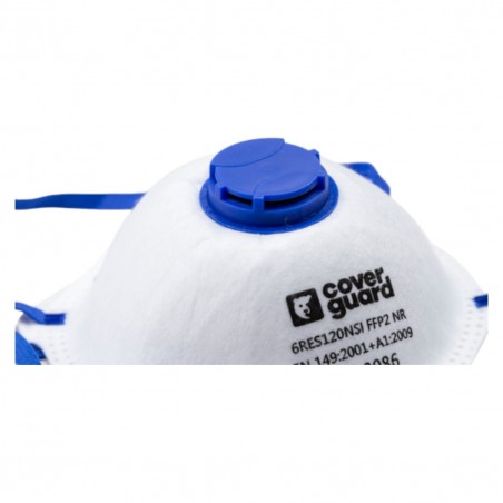 Coverguard - Masques FFP2 NR anti-poussières avec valve (Pack de 10)