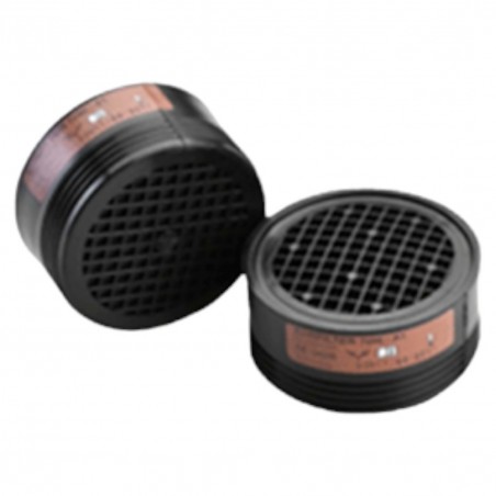 Coverguard - Filtre A2 Gas vapeurs organiques pour EURMASK UNO/DUO (boite de 8 cartouches) - A2 FILTERS