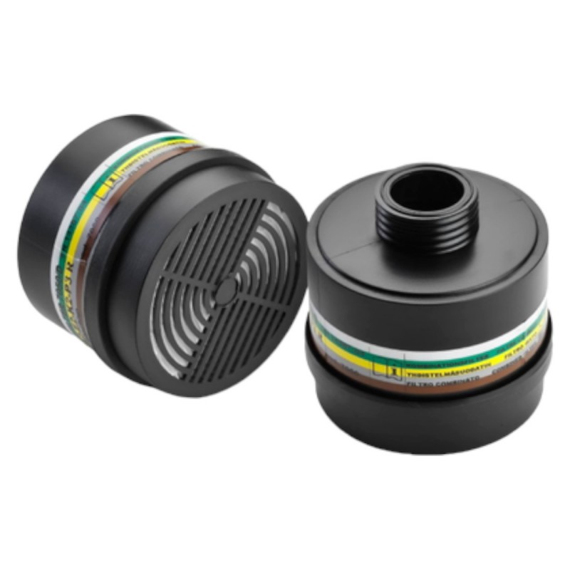 Coverguard - Filtre à pas de vis DIN40 A2B2E2K2P3 R pour PANAREA / EURMASK / PANORAMASK / POLYCARBOMASK - BDU (A2B2E2K2P3 FIL