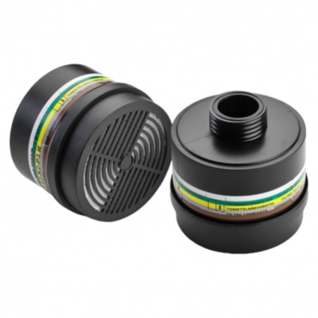 Coverguard - Filtre à pas de vis DIN40 A2B2E2K2P3 R pour PANAREA / EURMASK / PANORAMASK / POLYCARBOMASK - BDU (A2B2E2K2P3 FIL